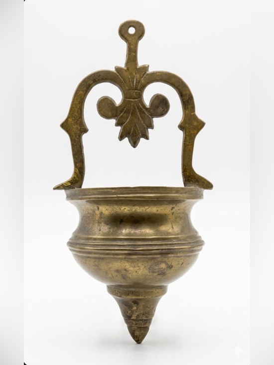 Other - Antique brass holy water font.Can be used as planter.